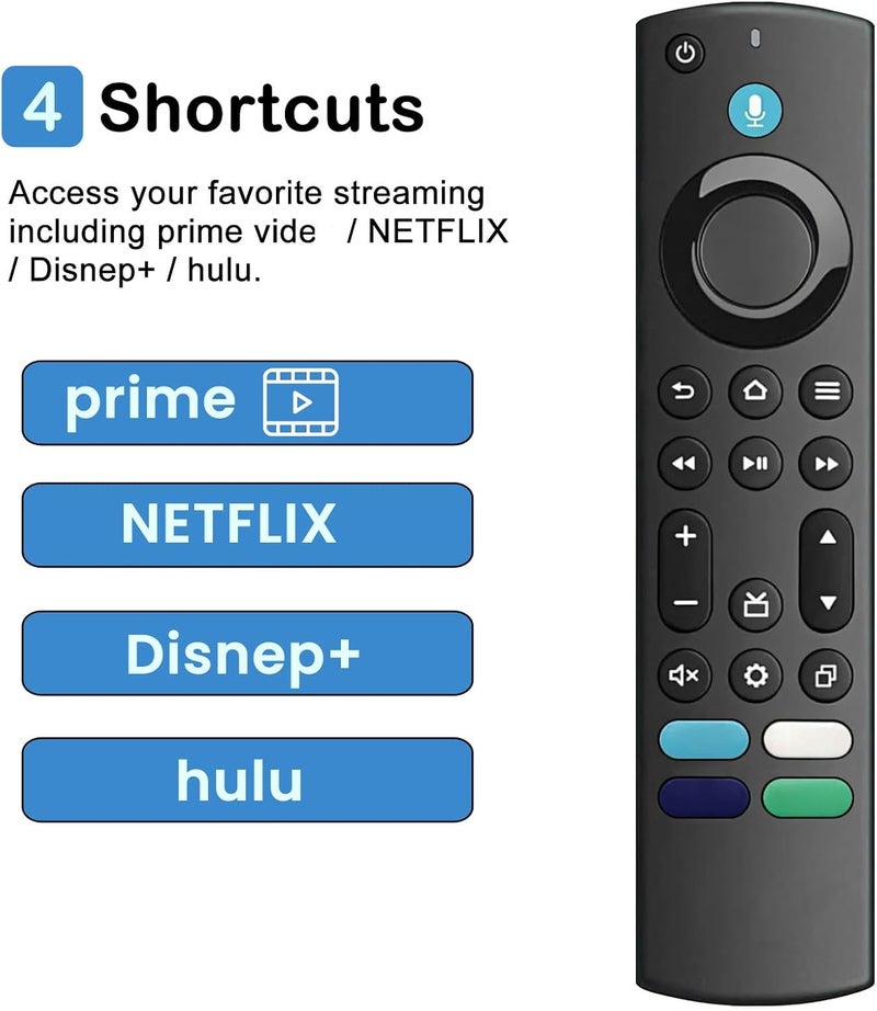 OROSAUR Replacement All Fire Smart TV Remote(Insignia, Toshiba, Onmi, Pioneer), Compatible for Fire Stick/Cube Remote(4K, 1st, 2nd, 3rd Gen, Life) with Voice - Image 4